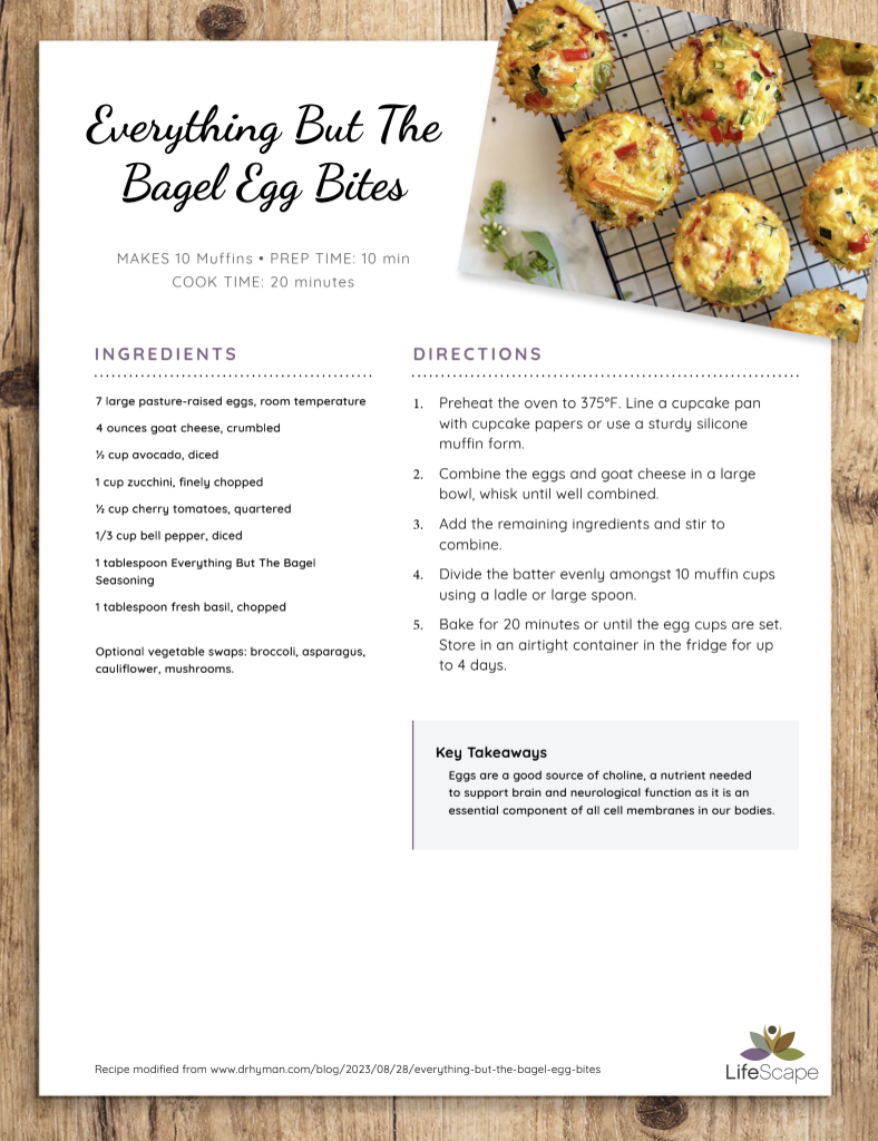 Everything But the bagel Egg Bites 