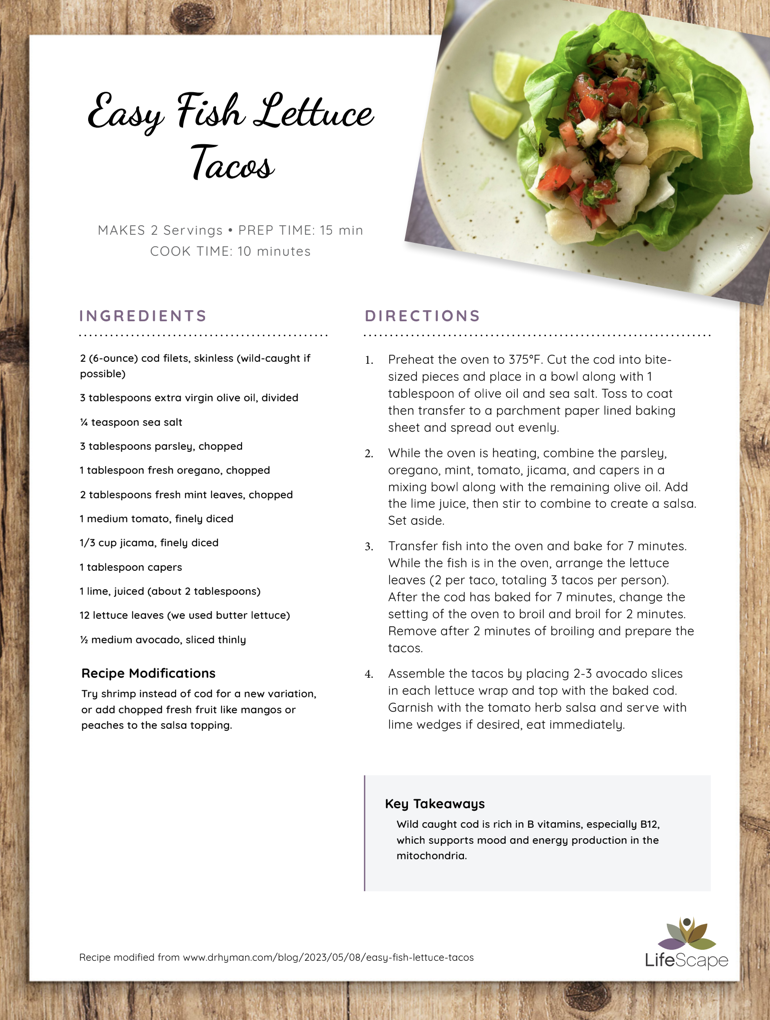 Easy Fish Lettuce Tacos 