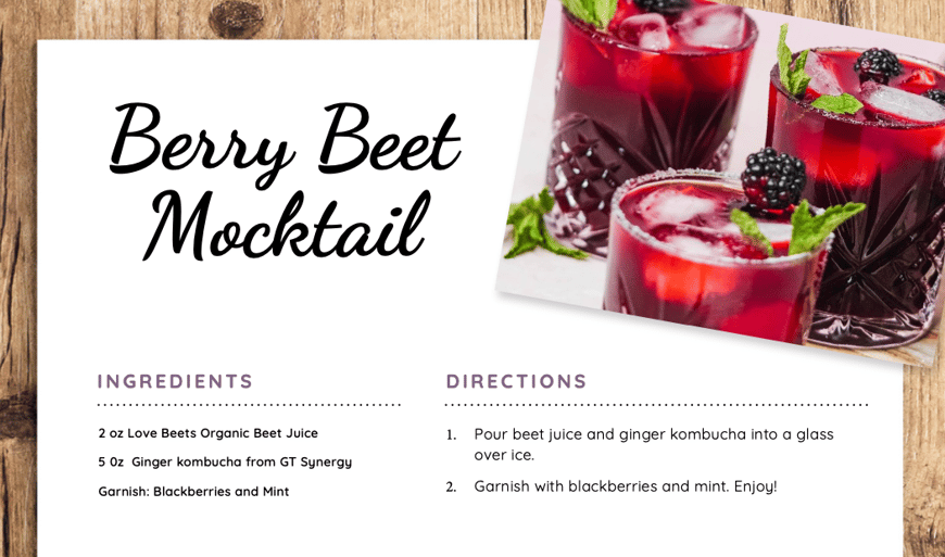 Berry Beet Mocktail 